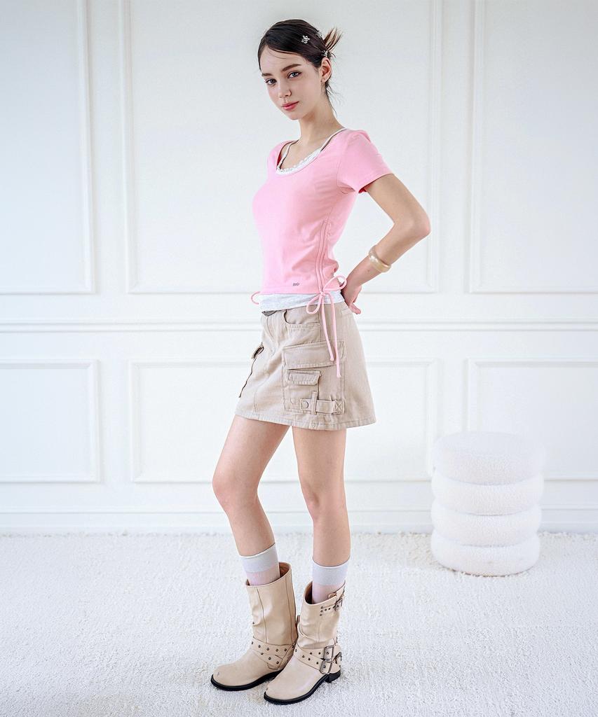 KOOLKITTEN Lace Tank Layered T-Shirt 3 Colors