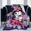 1pc Kuromi's Sweet Halloween Adventure Blanket, Seasonal Home Decorative Throw for Room, Cute Gift Idea, Living Room, Travel, Camping, Car Blankets, B
