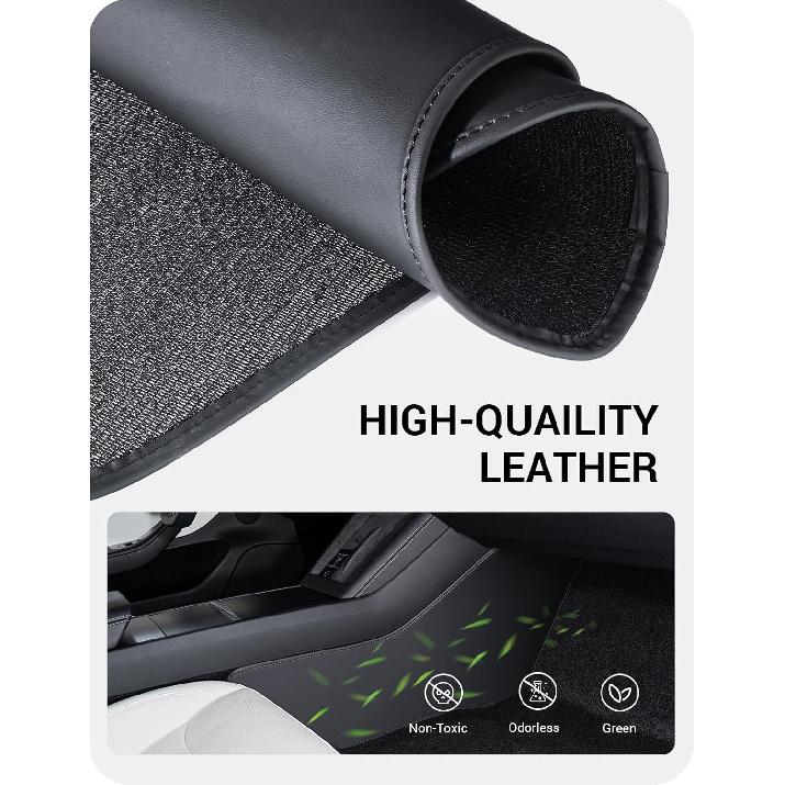 BASENOR 2026 2025 2024 Tesla Model 3 Highland Боковые Защитные Накладки от Пинания на Центральную Консоль, Водонепроницаемые и Пылезащитные Чехлы-Защитники Боковины Передних Сидений Кожаные