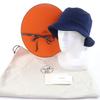 Pristine HERMES hat H logo embroidered bucket hat Navy cotton Women XS Used