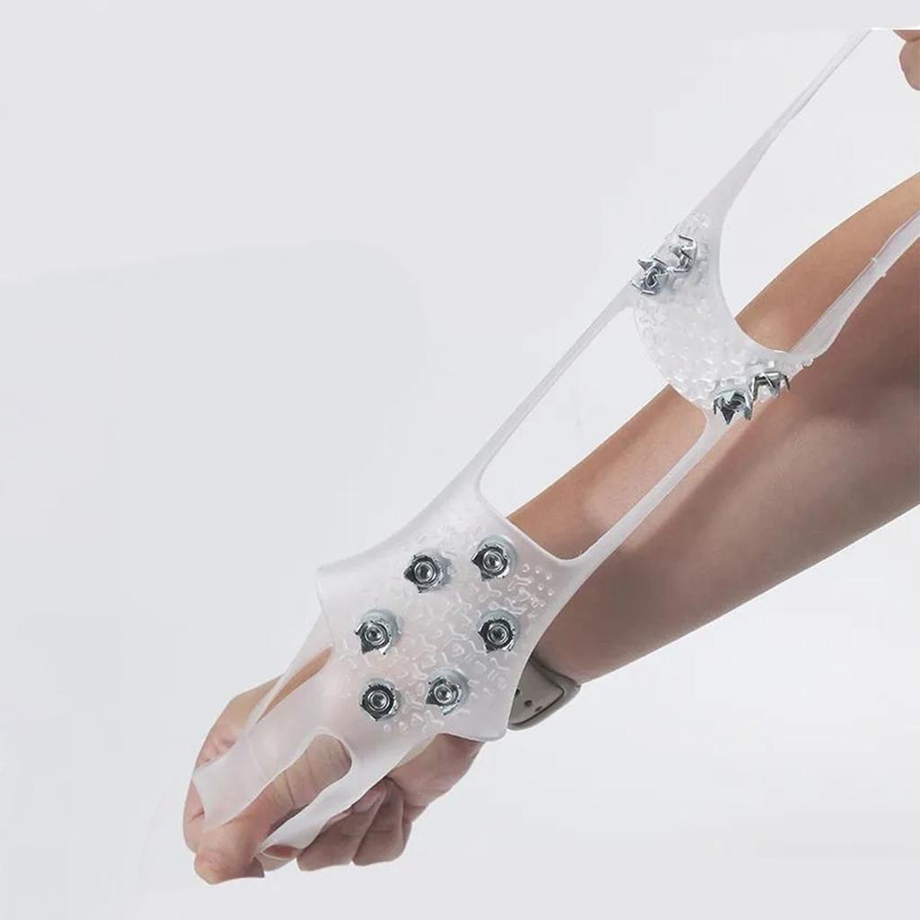 Пара бахил для зимних коньков, когти для обуви, подошвы с накладками для защиты от снега, шипы для зимней обуви, когти для защиты от снега, подходят для размеров 41-44