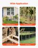 Wooden Garden Stakes, 25 Pcs 17.53×12.7×1219.2 mm Survey Grading Stakes, Garden Ground Stake with Sharp Point, Fir Wood Plant Support Stake, Sign