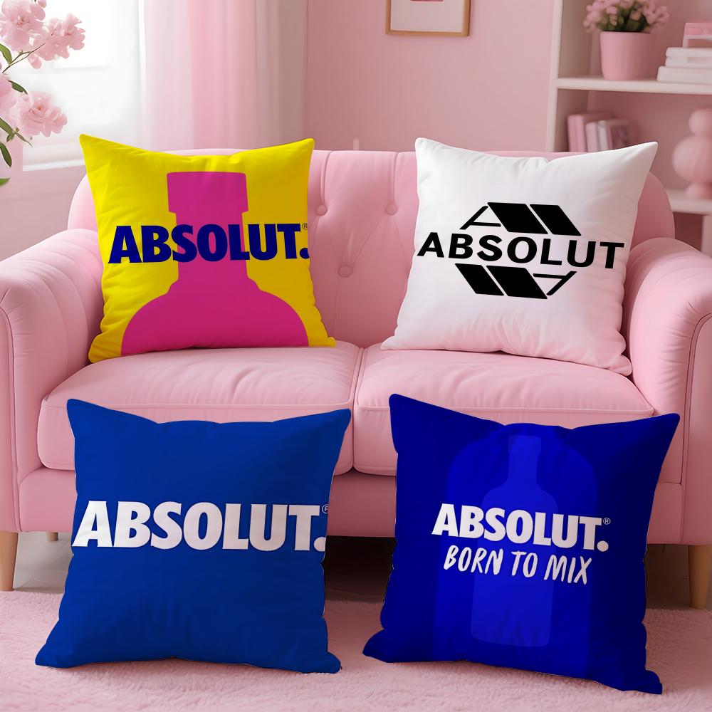 Alcohol Absolut Cushion Cover Cushion Cover Set 4Pcs 50X50 45X45 40X40 Pillowcase Decorative Sofa Home Decor