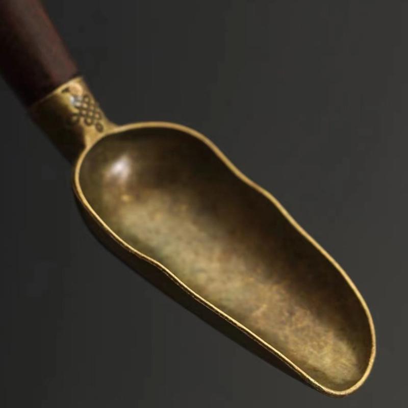 1 шт., чайная ложка, чайная ложка из черного дерева, твердая древесина, ретро, креативная чайная лопатка, чайная лопатка Kongfu, аксессуары для чайной церемонии, подарок