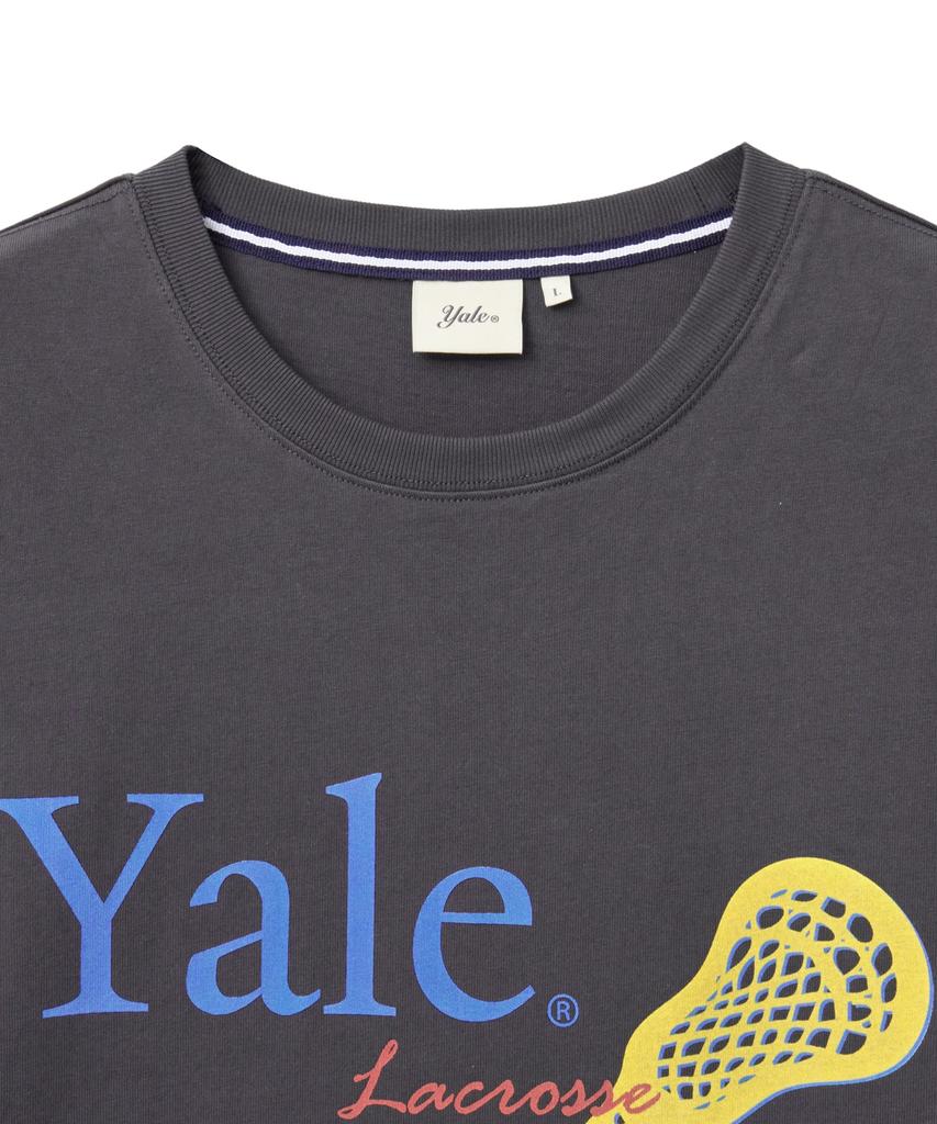 Графическая футболка YALE Lacrosse_Угольный