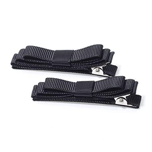 MAPEPE Заколки для волос No-Crease Secure Ribbon, 2 шт., черные