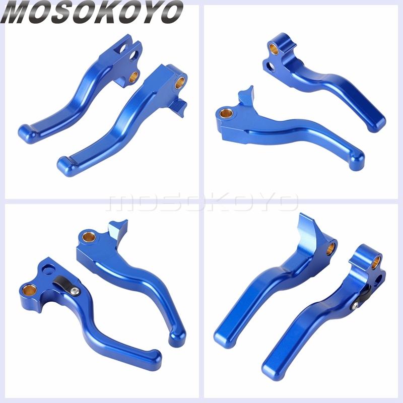 3-Finger Short Brake Clutch Lever Shifter Levers CNC Aluminum Brake Control For Harley Sportster 883 1200 XLH XL Custom Roadster