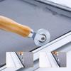 Wooden Handle and Steel Wheels Rolling Tool for Double Window Installation Hand Spline Roller Household Durable Screen Door