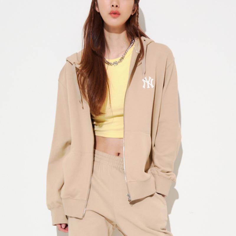 New MLB New York Yankees Sweatshirts Unisex Beige 3ATRB0421-50BGS