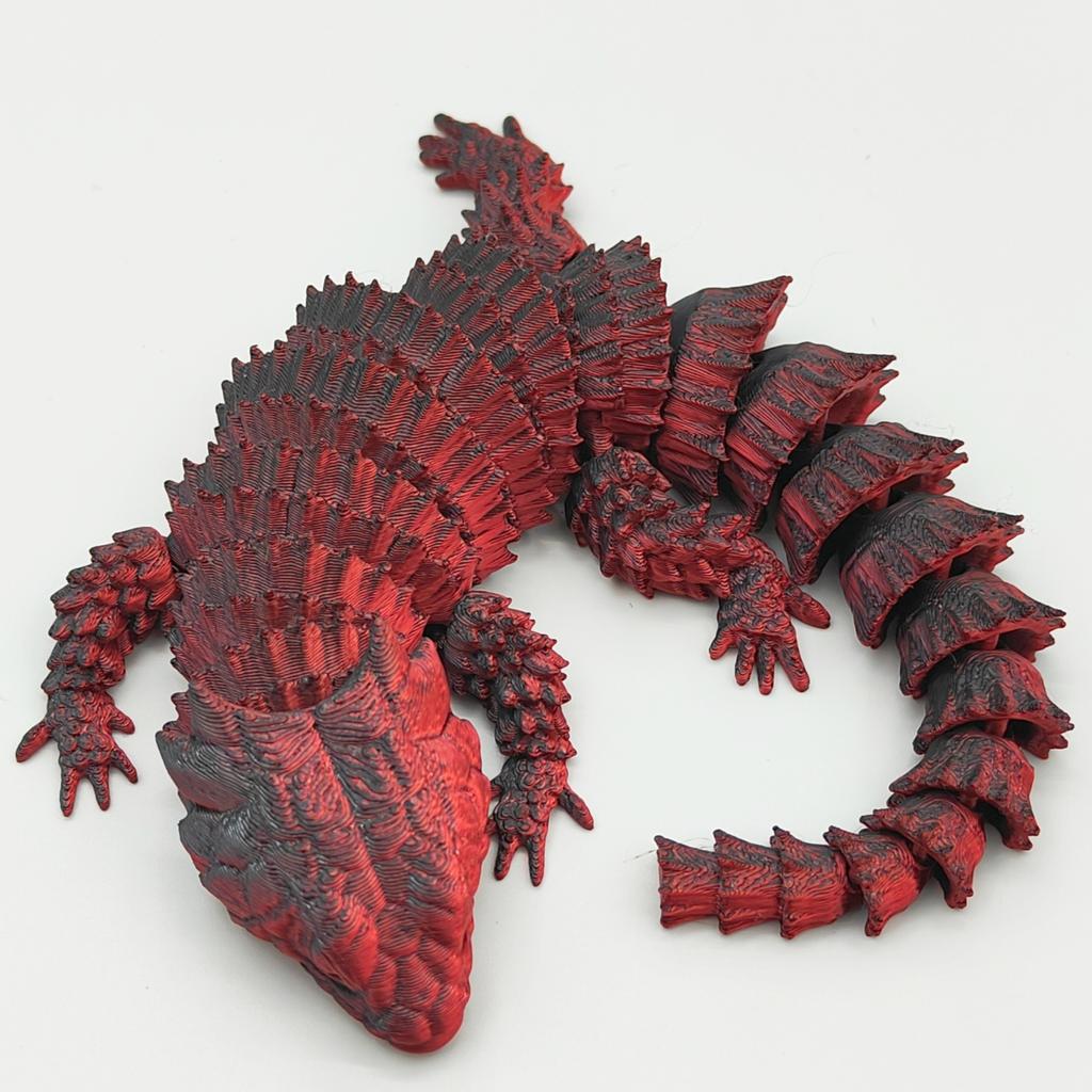 3D Printed Toys Lizards Animals Figures Model Multi-joint Movable Ornament Decorative Desktop Creativity Novelty Kids Gifts Toy