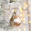 ADM 2pcs Elk Design Christmas Tree Hanging Balls