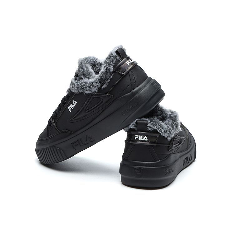 Fila Модные кроссовки Court Tara We из искусственной кожи с флисовой подкладкой, спортивный комфорт, низкий верх, женские кроссовки, черные F12W144315FBK