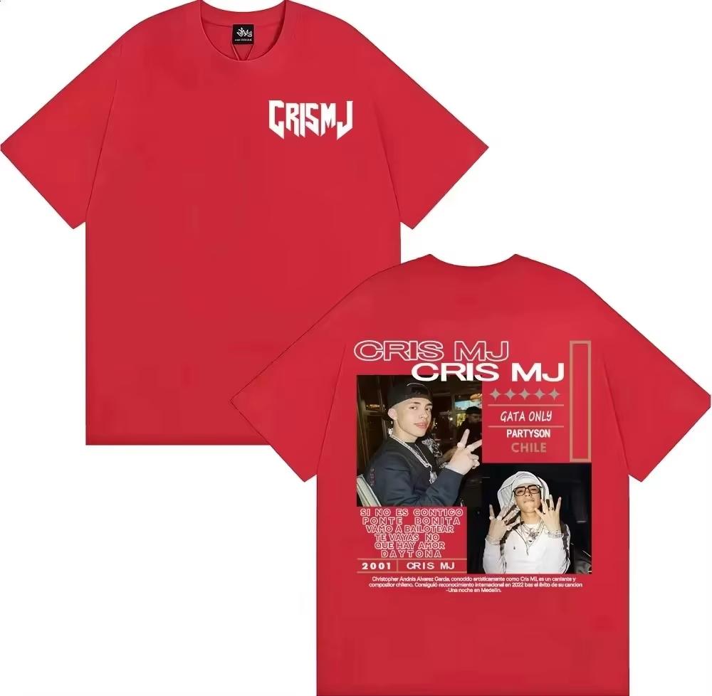 2026 summer Graphic Tshirts Rapper CRIS MJ Album Tour Unisex Women Vintage 90s Hip Hop Street Tshirt Casual Male  T Shirt
