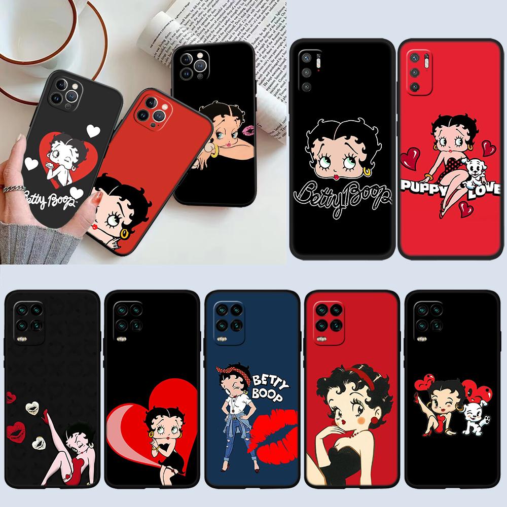 UP10 B-Bettys Art B-Boops Case for Samsung Galaxy M06 M15 M16 M35 M55 M56 A36 A42 A50 A50S A51 A52 A32 A33 A05 A05S A06 A16 A20