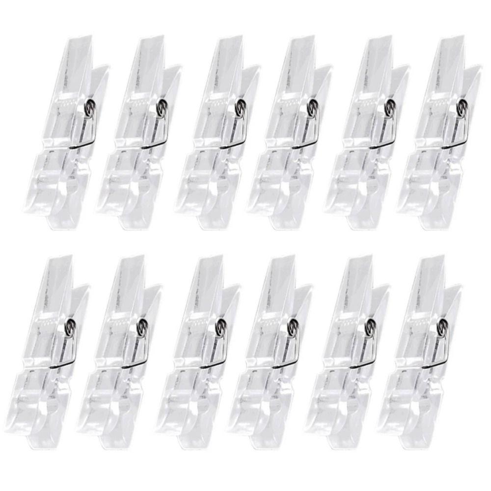 50PCS/lot Multi-size Mini Clips Transparent Wall Clips High Quality Hanging Peg