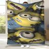 Милые Миньоны мультфильм Фланелевое одеяло, Ультрамягкий теплый плюшевый плед для дома спальни кровати дивана, Покрытие для кемпинга пикника, подарок детям