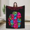 Fools Band F-Fighters  Flannel Blanket  Soft Durable Throw Blanket for Outdoor Travel Novelty Bedspread Sofa Bed Cover