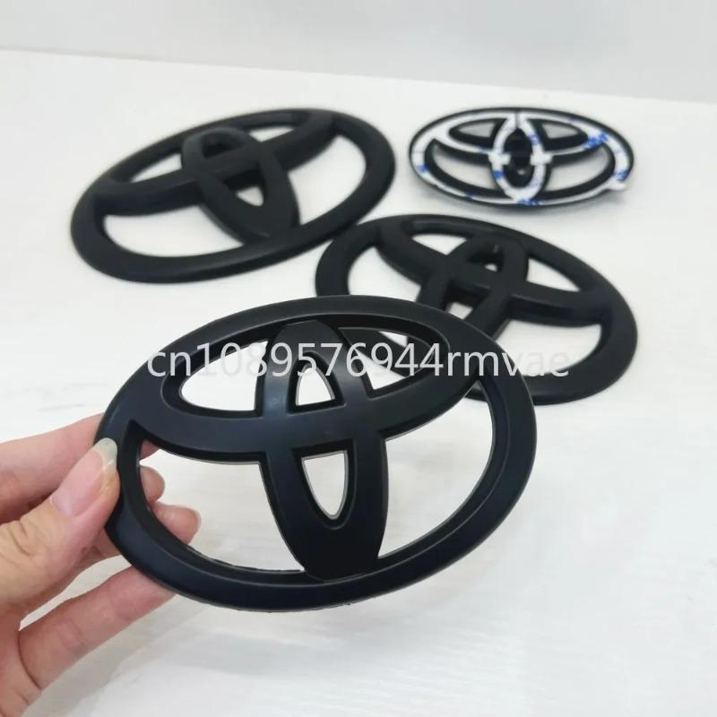Матовый черный ABS НАКЛАДКА на передний логотип автомобиля Для Toyota Corolla Vios CHR RAV4 HRV Camry Alphard Yaris Reiz Highlander PRIUS LEVIN