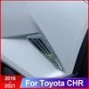 ABS Car Front Bumper Guard Corner Strip Cover Trim Stickers For Toyota C-HR CHR C HR 2016 2017 2018    Car Styling