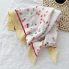 1116 new idyllic floral literary small headscarf spring and summer seaside versatile photo silk scarf multi-functional hair tie