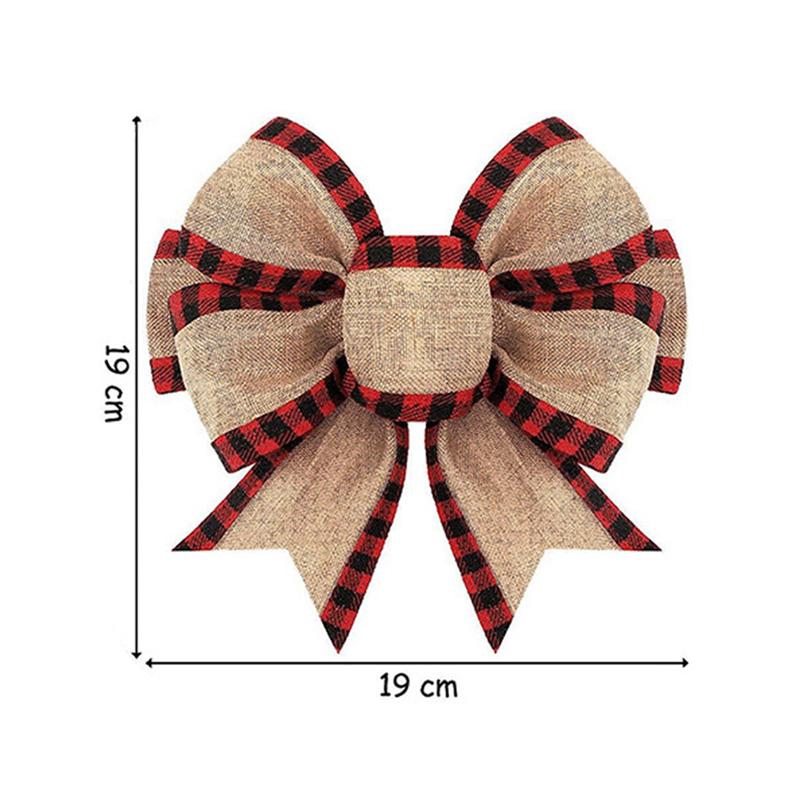 Новый красный рождественский венок, бант, уличное украшение, бархатные пайетки, бант с оленем, для использования на улице во время рождественских праздников 2025