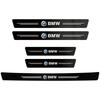 BAFI3 Hot 2025 1/4/5Pcs Car Door Sill Scuff Plate Decor Carbon Fiber Stickers For BMW E36 E87 E92 E91 E30 E34 E53 E61 E62 E93 GT G30 G