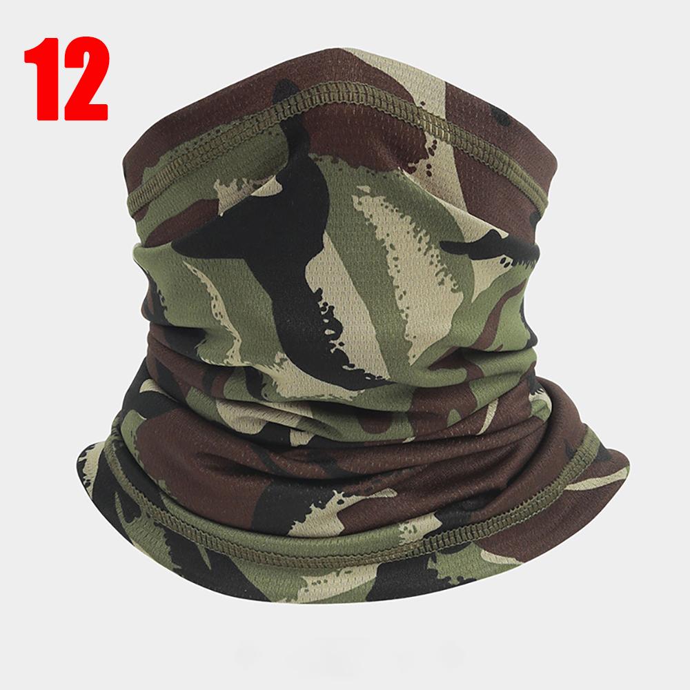 Neck Gaiter Bandana Face Mask Camouflage Windproof Tube Scarf Fishing Cycling Ski Tactical Outdoor Hiking Skiing Face Cover