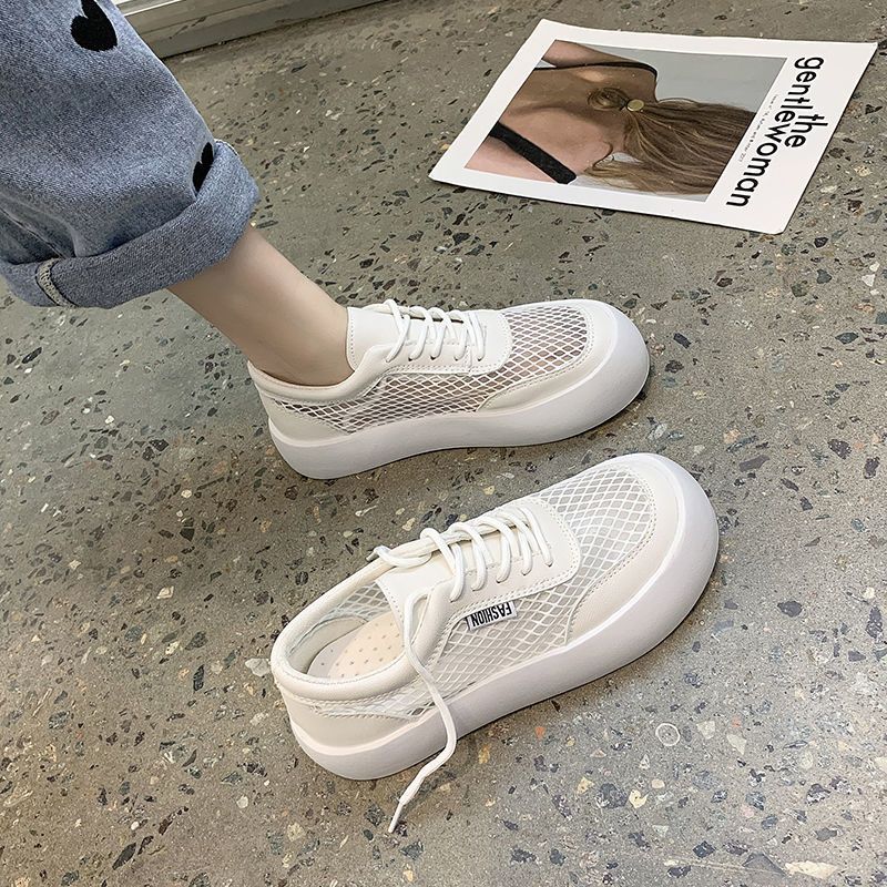 Модная сетчатая дышащая женская обувь на шнуровке, женская спортивная обувь, удобная и элегантная, оригинальная весенняя дизайнерская дешевая новинка