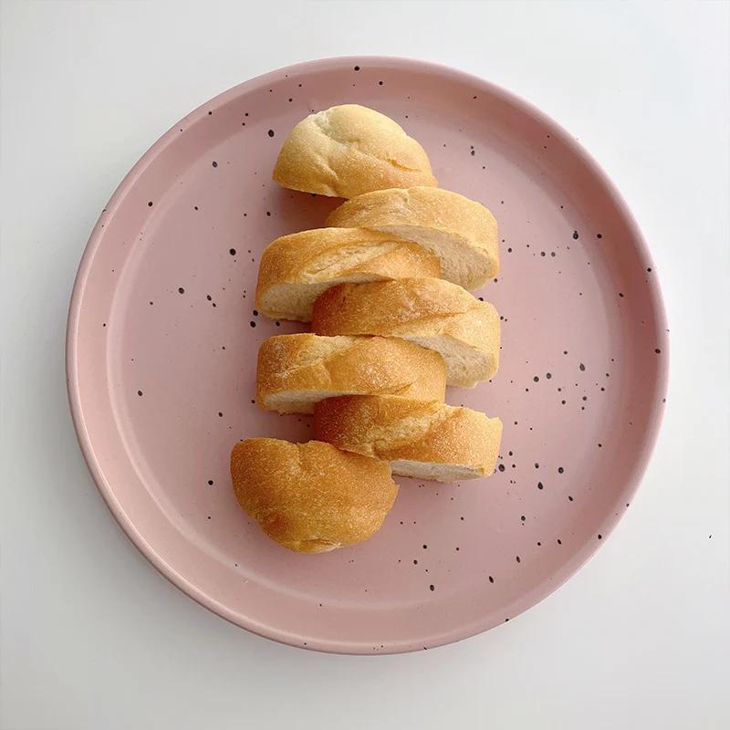 В стиле Инс Винтажные керамические тарелки Ресторан Западный стейк Паста Тарелка Простой бытовой поднос для фруктов десертов закусок