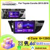 Carplay Android Auto Car radio For Toyota Corolla 2013-2016 Autoradio Multimedia player GPS Stereo car intelligent systems FM