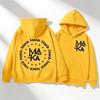 Autumn Men's Women's Hoodies Letter Maka Graphics Printing Unisex Fashion Pullover Long Sleeves Loose Casual Vintage Sweatshirts