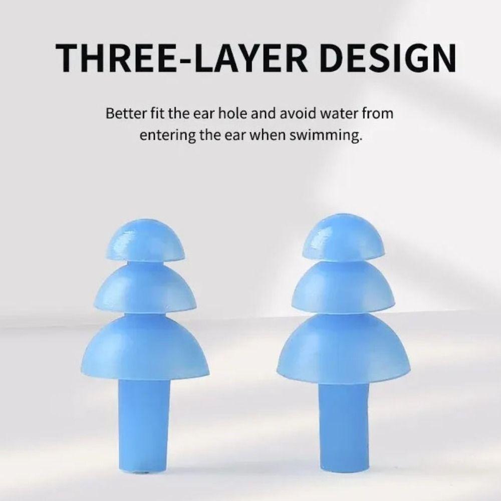 Anti-water Silicone Noise Earplug Soft Nose Protector Clip Swimming Earplug Nose Clip Children