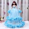 Adorable Doll Wedding Girl Toy Safe Movable Joints Big Eyes Bubble Dress Birthday Gift Multifunctional Doll