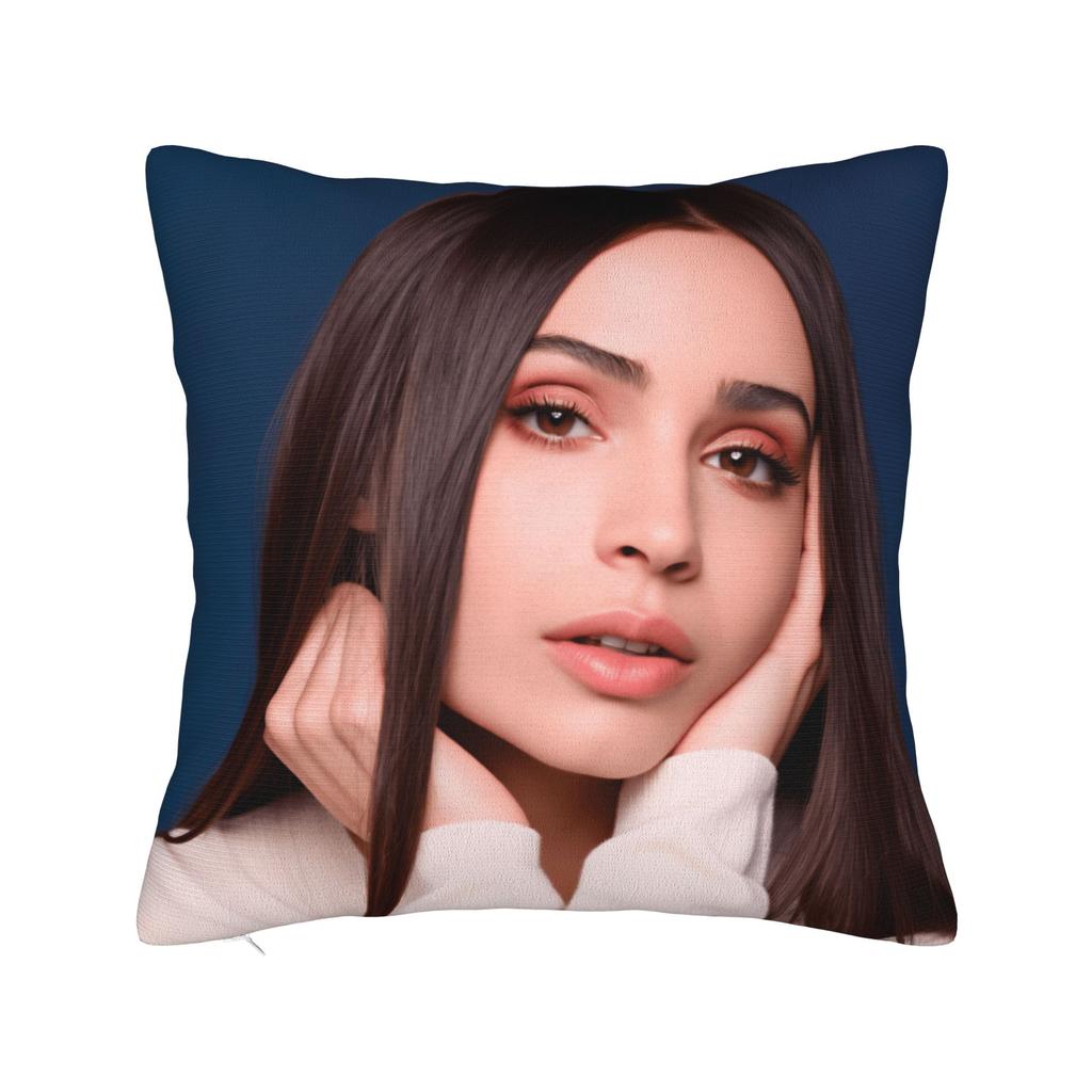 Actor S-Sofia C-Carson Pillow Cover Novelty Pillow Case For Living Room Chair Soft Cushion Cover Birthday Present