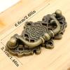 6pcs Vintage European Gift Box Furniture Flower Handle Knobs, Zinc Alloy Hollow Handles, Organizer and Box Handles with Mounting Screws, 6.6*3.7cm