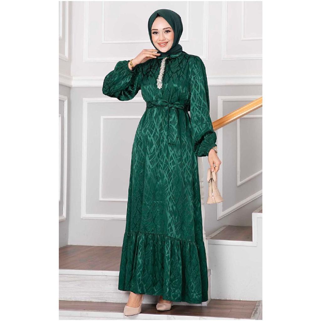 Жаккардовое вечернее платье Stoney в стиле хиджаб