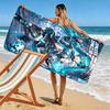 Anime Miku Print Beach Towel, Large Soft Quick Dry Towel for Beach Camping Swimming
