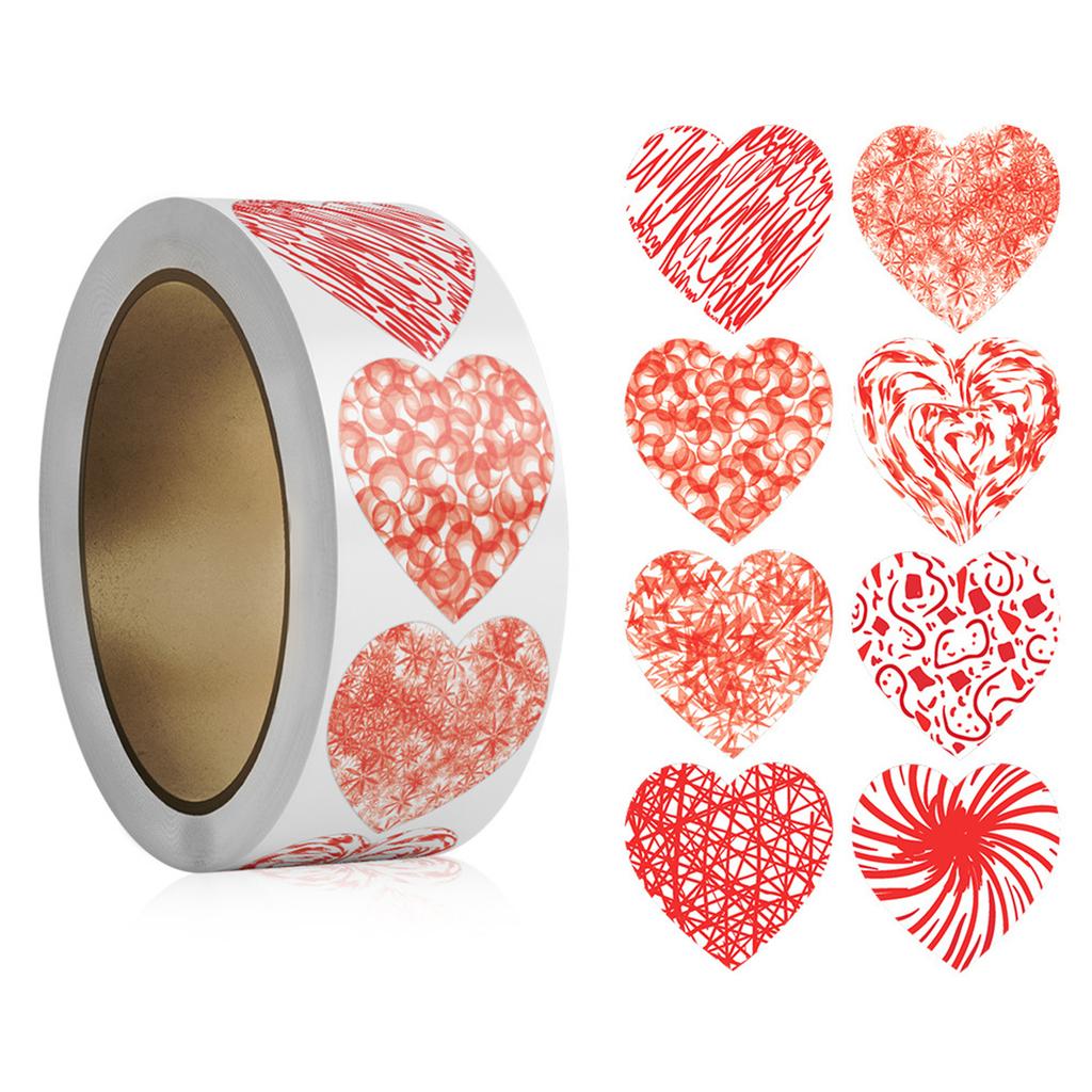 Самоклеящаяся наклейка в виде сердца 2,5 см, простая в использовании для пар, студентов и любителей рукоделия, разнообразные декоративные потребности
