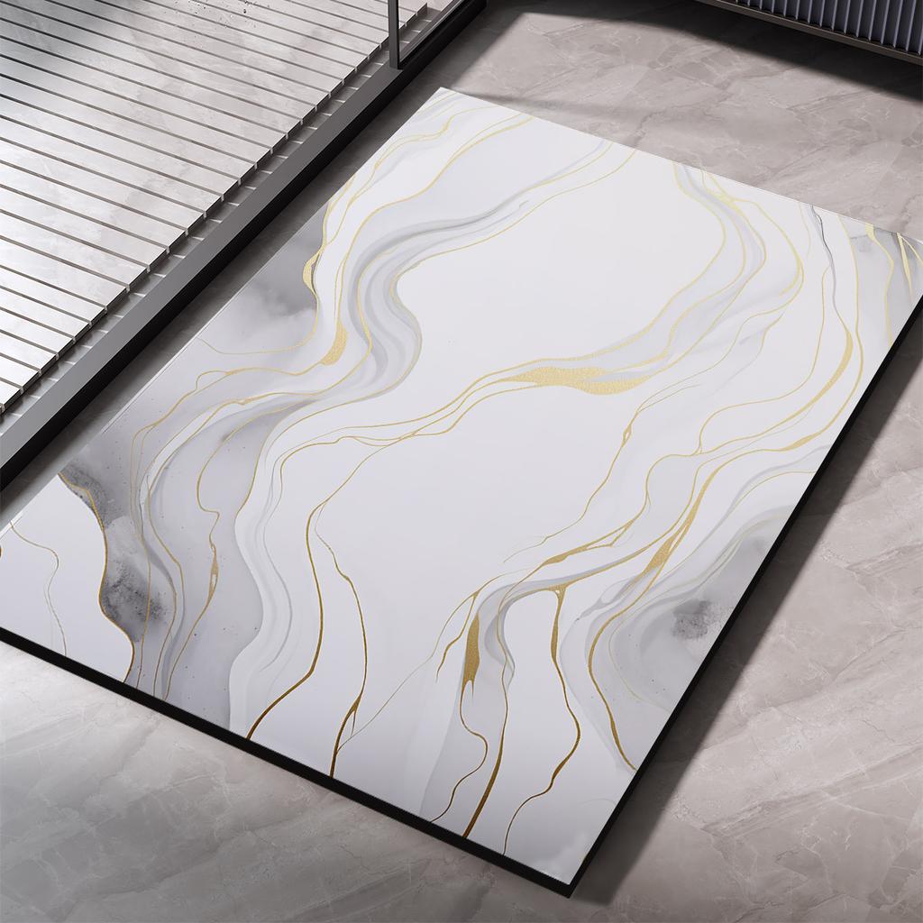 Diatomite Bathroom Carpet Foot Mat Quick Dry Bath Mats Non-slip Shower Rug Toilet Pad Doormat Washable