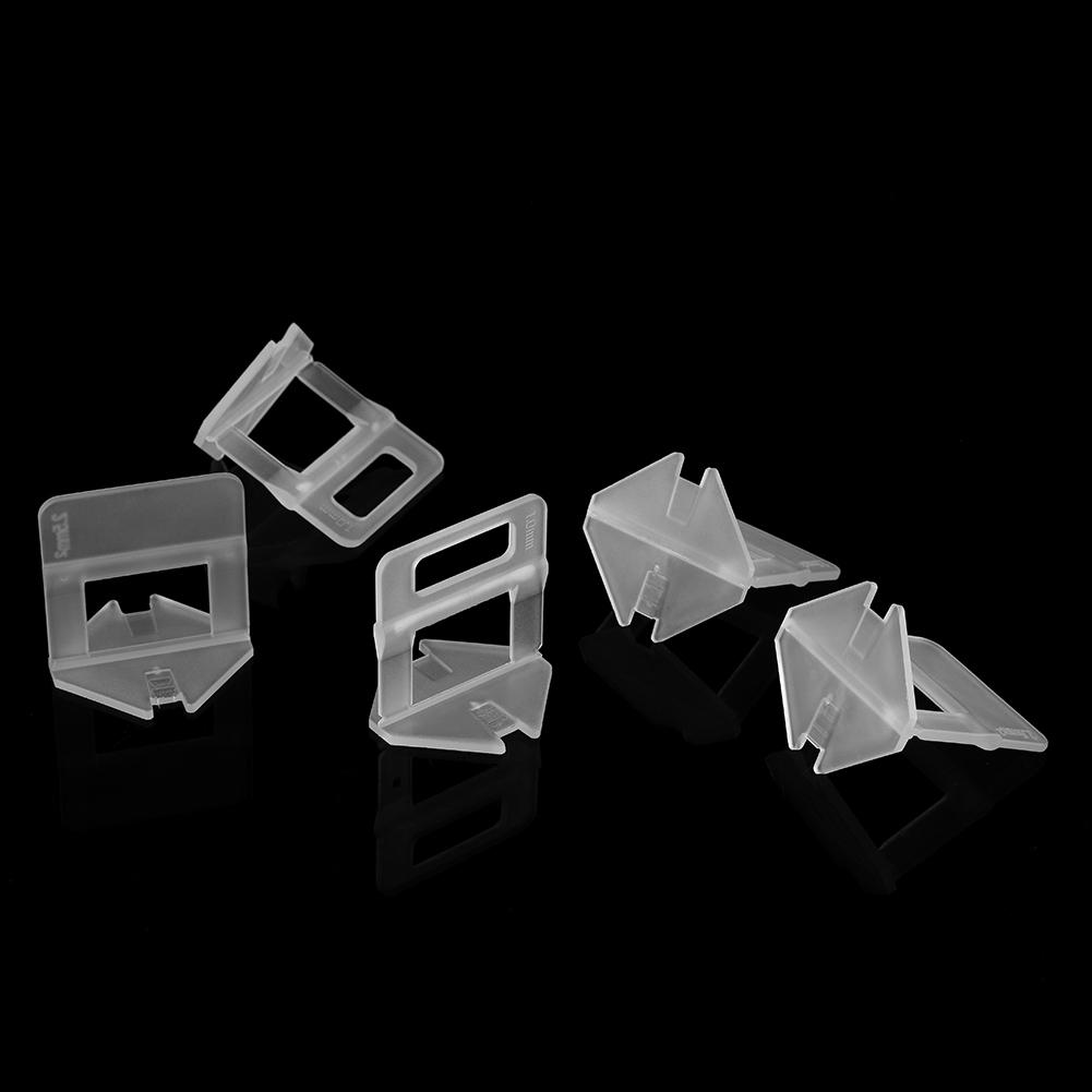 100 шт./компл. Пластиковые одноразовые зажимы для выравнивания напольной и настенной керамической плитки, распорки, инструмент для укладки плитки(1.0mm)