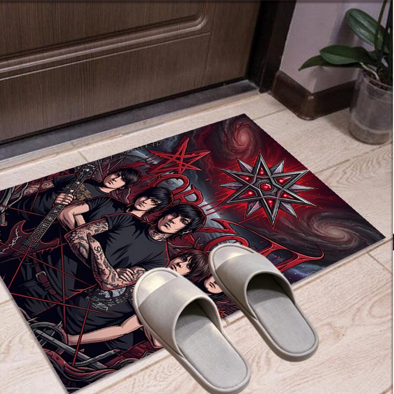 Bring Me the Horizon Pattern Rug, Indoor/Outdoor Mat, for Picnic, Gameroom, Bedroom, Office, Living Room, Home Decor Carpet, Birthday Gift