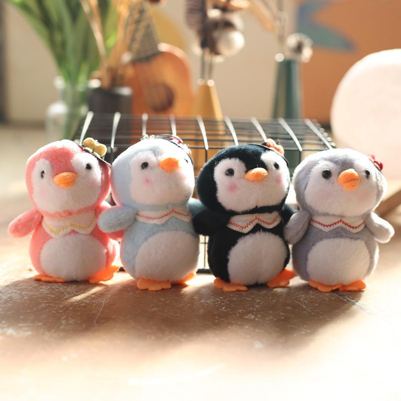 Милый маленький пингвин кулон плюшевая игрушка кукла мультфильм школьный портфель подвесной орнамент брелок кукла