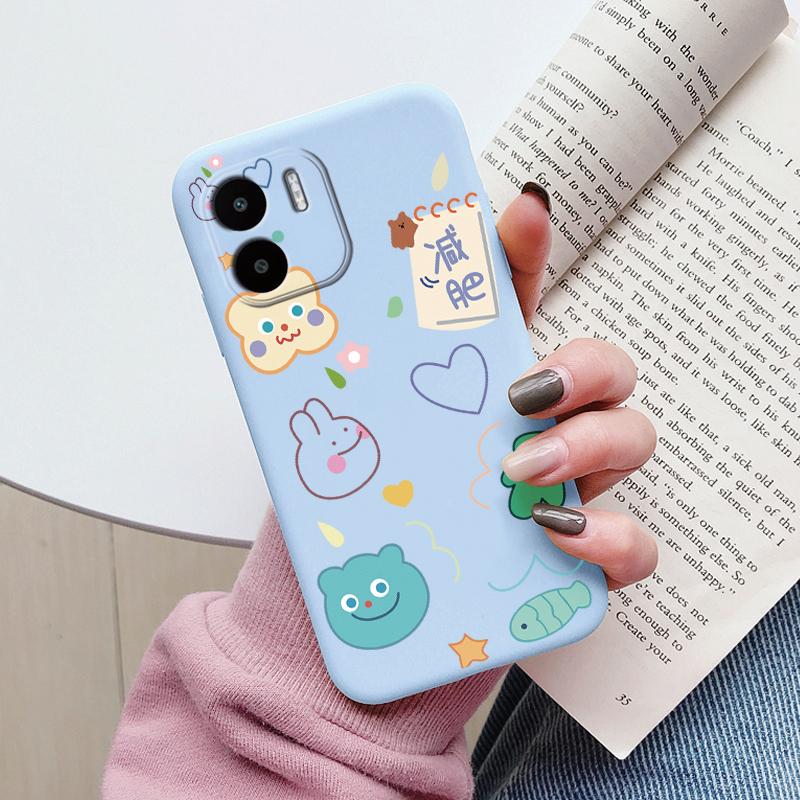 Flowers Case For Redmi A1 A2 Back Cover Cartoon Owl Cute Heart Painting Capa Soft Silicone Fundas For Xiaomi RedmiA1 Plus A3 A5