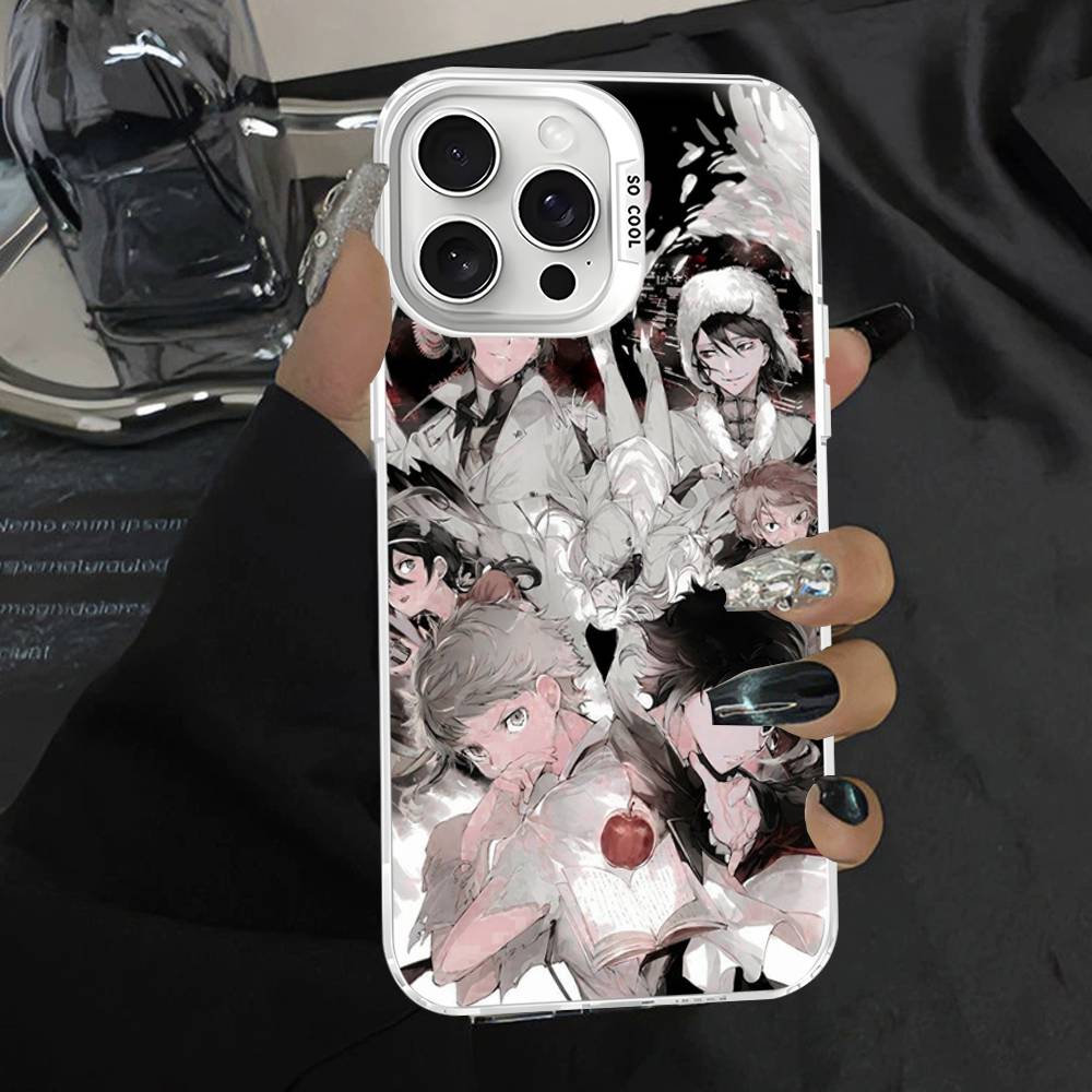 Аниме Бродячие псы Банго Для iPhone 17 16 15 14 13 12 11 Pro Max Plus Матовый Цветной Задний Чехол для Телефона
