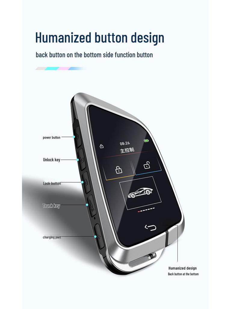 Универсальный автомобильный ключ с ЖК-дисплеем и функцией бесключевого доступа