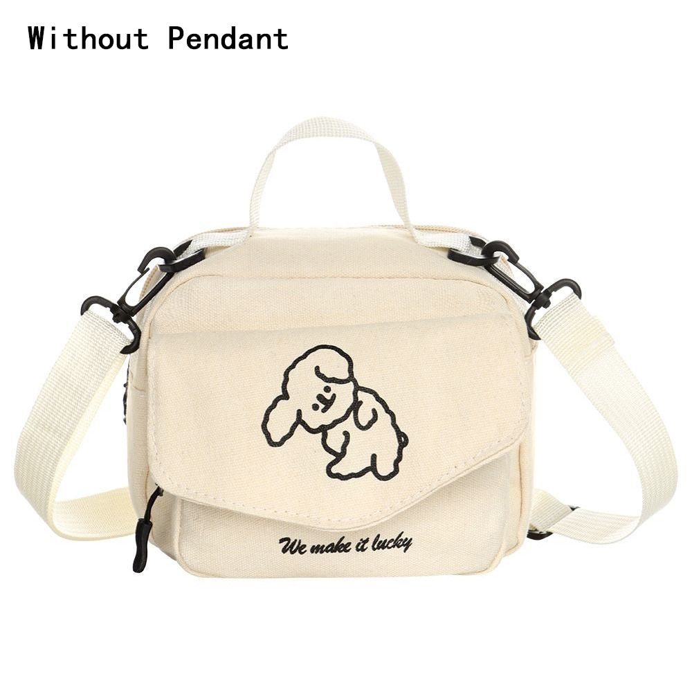 Сумка на плечо большой вместимости, милая холщовая сумка под мышкой в стиле Харадзюку, мультяшная сумочка, сумка через плечо, для женщин, для девушек