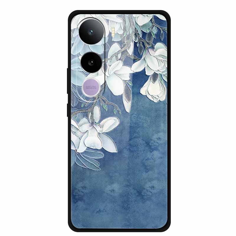Tempered Glass Cases For Vivo Y400 5G Case 6.67" Painted Hard Back Cover Soft Bumper For Vivo Y 400 2025 Protective Phone Case