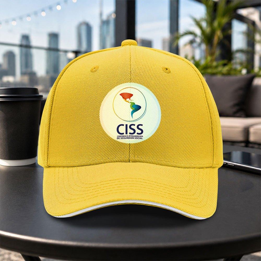 Ciss Social Security Sandwich Baseball Cap Unisex Adjustable Dad Hat For Travel Parties Daily Wear Multiple Colors