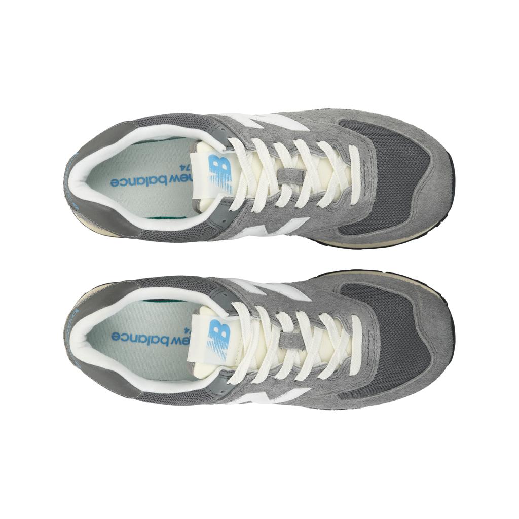 New Balance 574 Серые кроссовки унисекс белые U574WR2