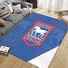 Ipswich Town F.C Flannel Pattern Square Carpet,Area Rug,Carpet Rug for Living Room Bedroom Sofa Playroom Decor,Non-slip Floor Mat
